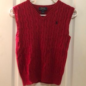 Boys Red Sweater Vest
